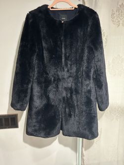 Faux Fur Black Jacket Forever 21