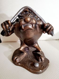Vintage 1993 Austin Sculptures Taz Golf Statue Warner Bros Looney Tunes Resin Figurine