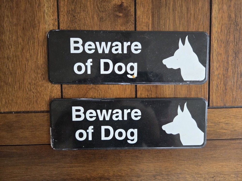 Beware Of Dog Sign