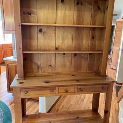 RARE AMISH COUNTRY STYLE OPEN SHELF HUTCH CUPBOARD 
