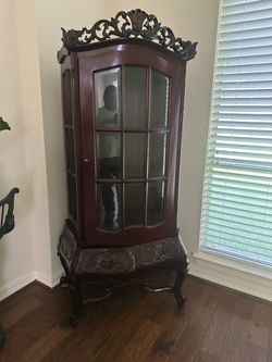 Antique Display Cabinet Case