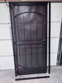 36” Steel Security Door with metal screen.