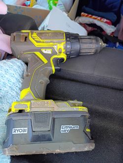 Almost New Ryobi Power Drill Runs And Works Great Only $30!!