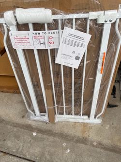 White Metal Baby Safety Gate