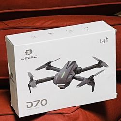 Brand New  DEERC Drone with Camera, D70 Drones with Camera for Adults 1080P HD