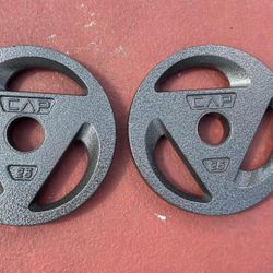 Olympic 2 Inch  25.lbs X 2    ((50.lbs))