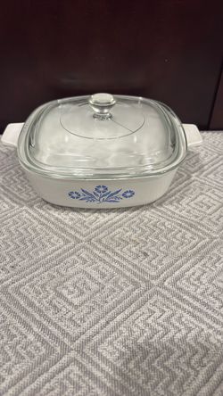 Corning Ware Blue Cornflower Casserole Dish with Lid