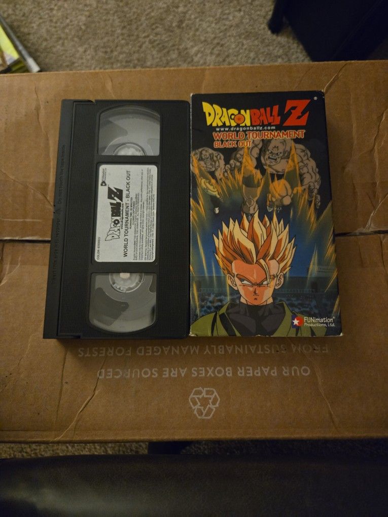 Dragon Ball Z VHS Tape "World Tournament - Black Out"