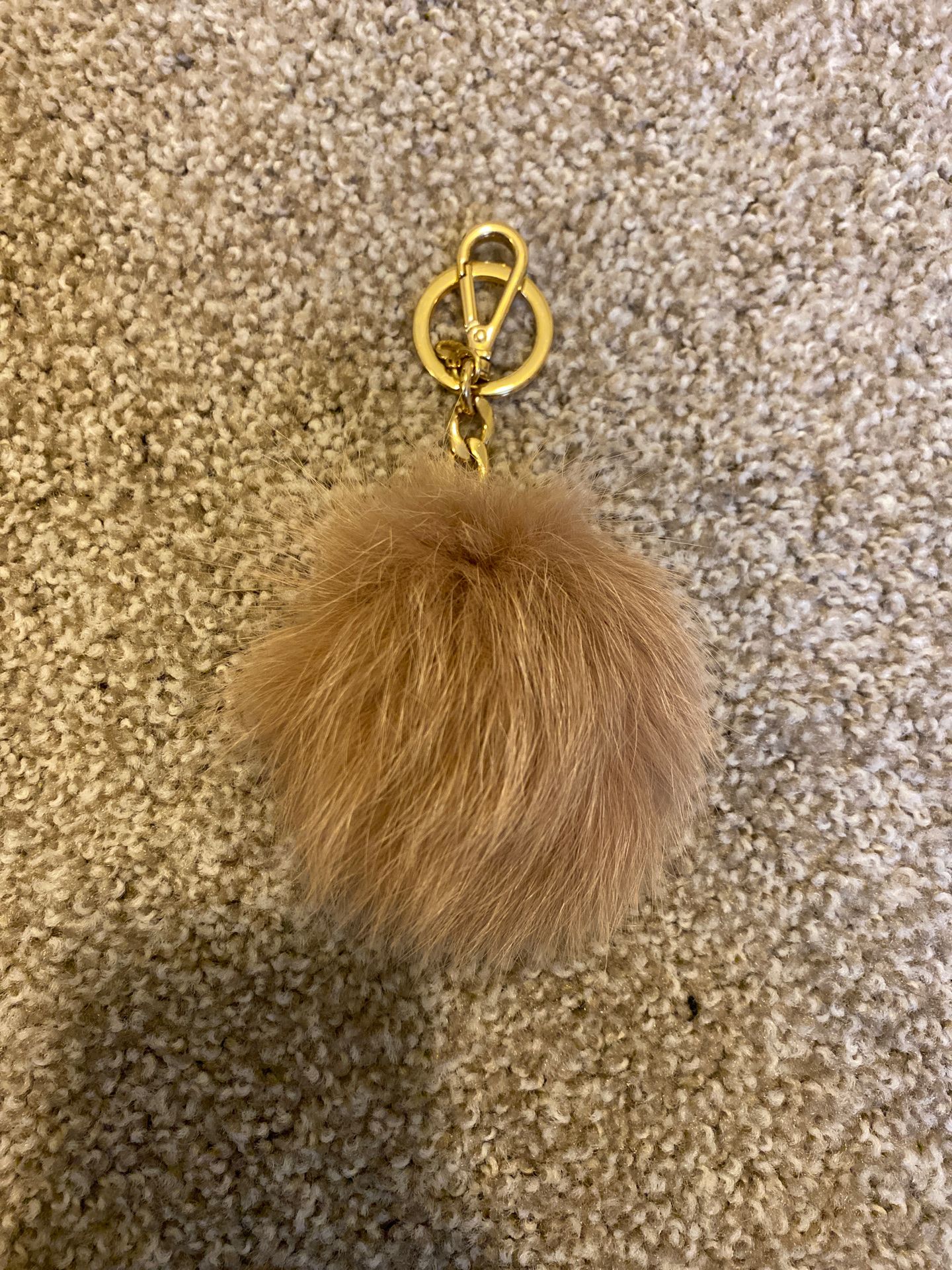 Michael kors keychain fluff ball