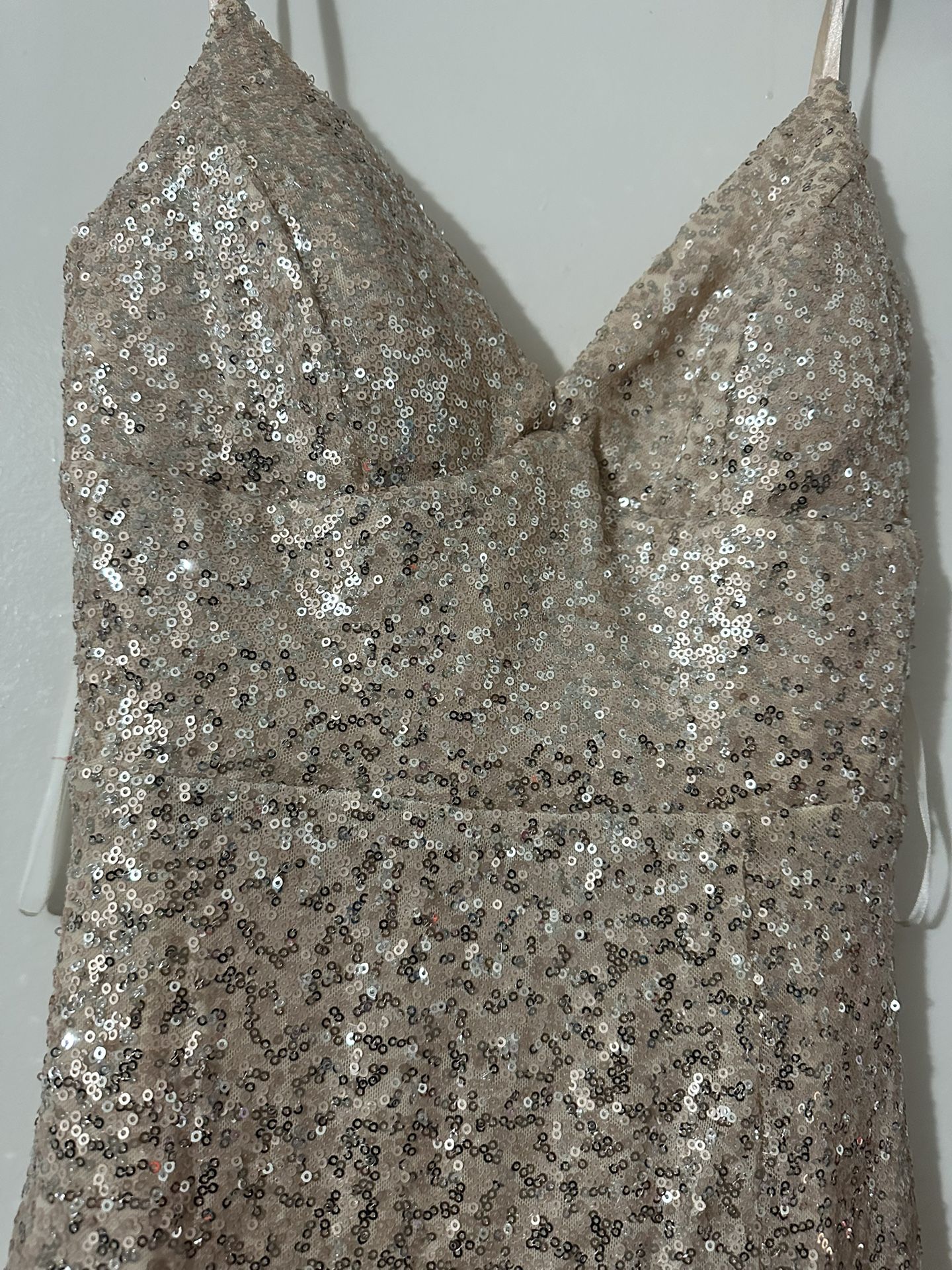 Long Formal Sequence Dress