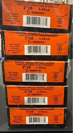5 Lbs. 2” Coarse Drywall Screws