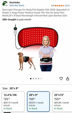 DeerBaba Red Light Therapy Pad. Brand new.