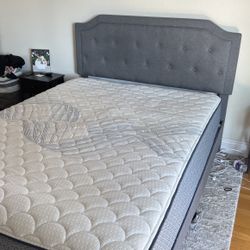 Queen Frame+mattress 