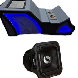 CUSTOM CENTER CONSOLE BOX AND KICKER SOLO X 8” subwoofer CHEVY GMC TRUCKS