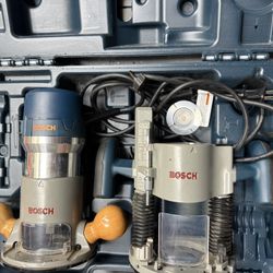 Bosch router Fixed And Plunge 12amp Combo With Table And Bits