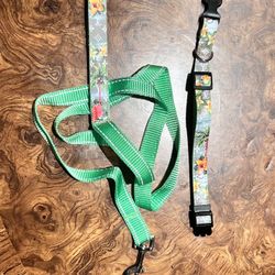 FOR SALE: Custom LV Small/Medium Dog Collar & Leash - $40