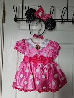 Minnie Mouse Costume with Glitter Ears