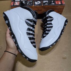 Size 10 - Air Jordan 10 Retro 2025 Steel