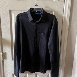 Camisa Manga Larga Color Negro Marca APT. 9 De Kohl’s- Size M 