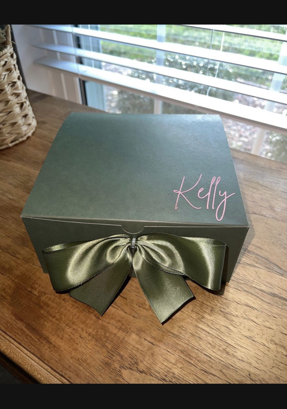 Empty Bridesmaid Proposal Gift Multi Purpose Giveaway Sage Green (8x8x3.5) 20pc