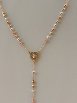 Gold-Plated Rosary Necklaces – Non-Tarnish ✨