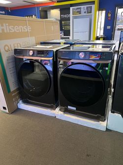 Samsung black washer and dryer set
