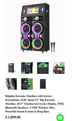 Dolphin Karaokebox 4120 Karaoke Machine