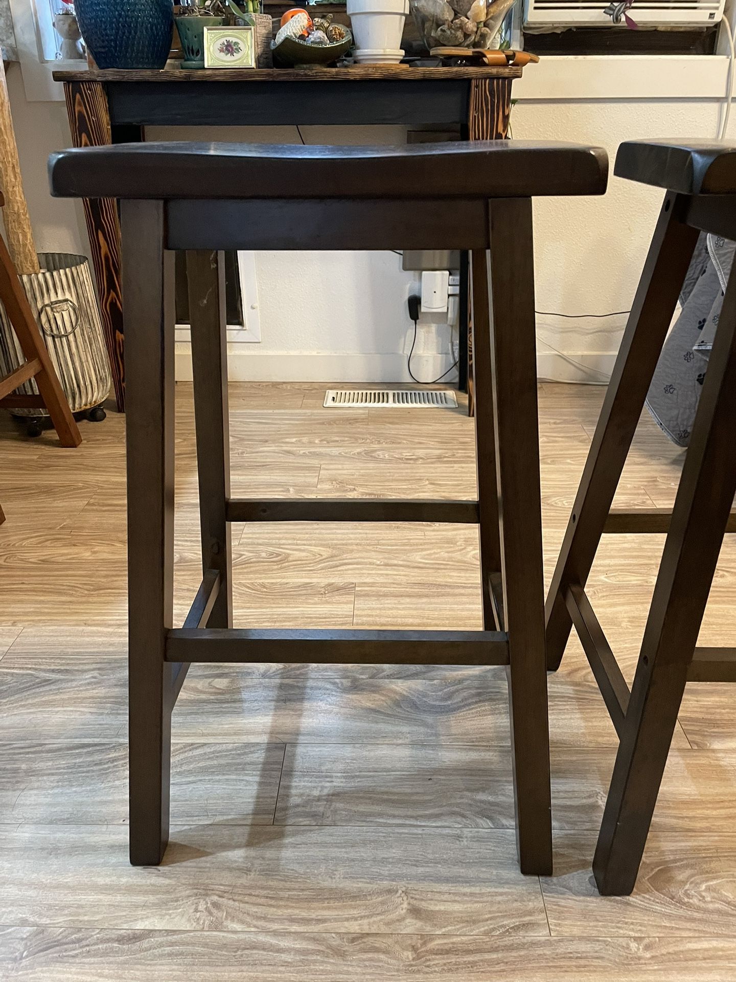 Brown Bar Stool Set