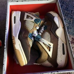 AIR JORDAN 4 RETRO (GS) CACAO WOW/GEODE TEAL