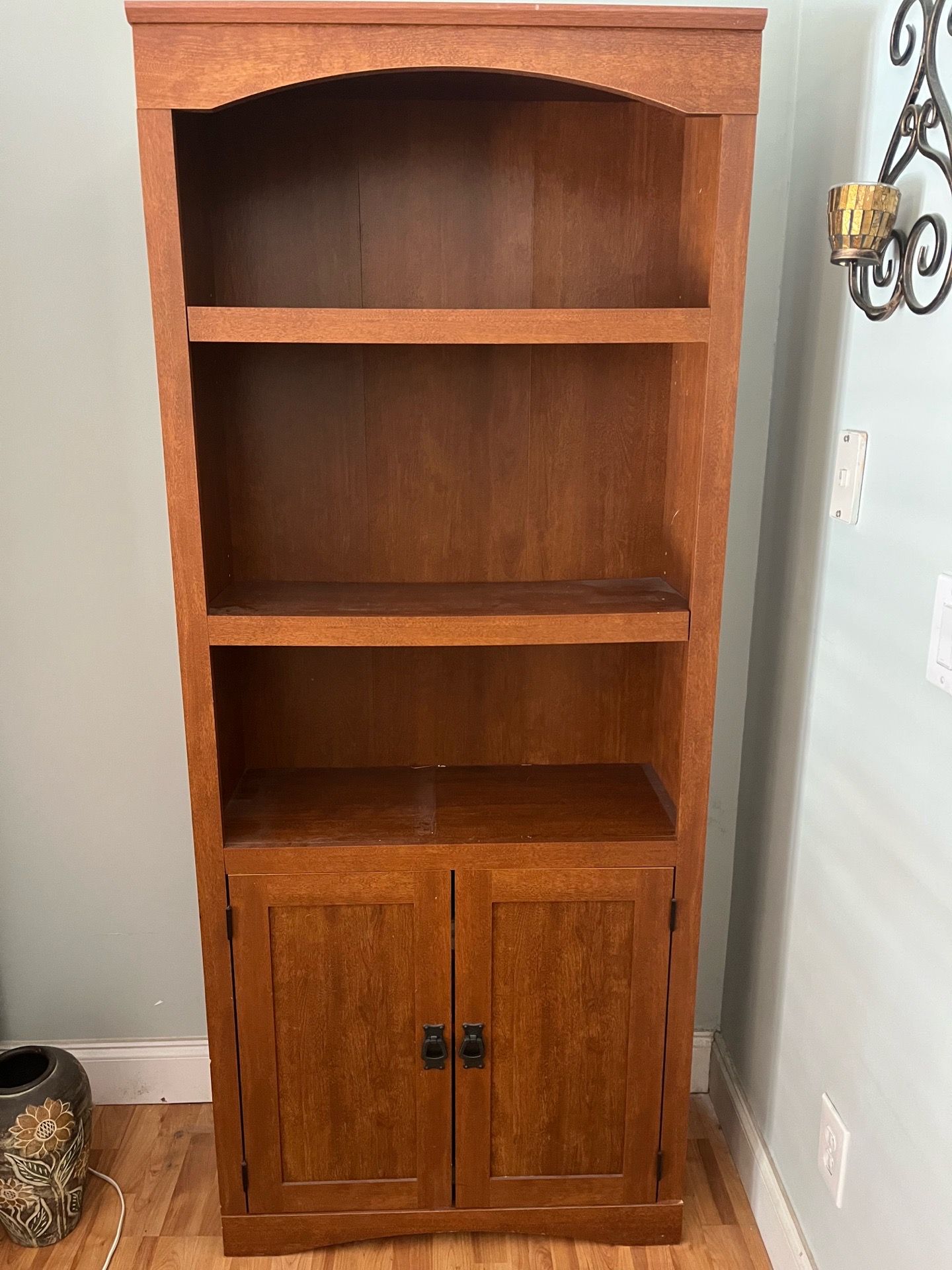 Set of wood book cases