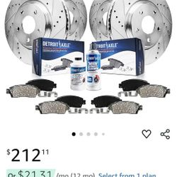 OMG!NISSAN & INFINITY CROSS DRILLED & SLOTTED ROTORS  & BRAKE PADS