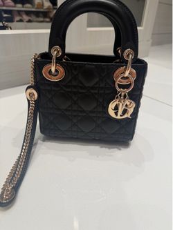 Lamb skin Dior 2010-2026 Mini Nylon Cannage Lady
