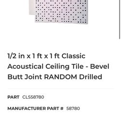 Very Rare Recording Studio Random Hole Beveled Acoustic Tiles