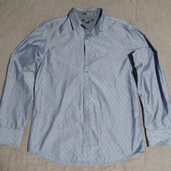 Button Up Shirt - Grey, Paisley Pattern 👕