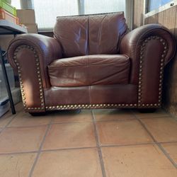 Arm Chair, 3 Seat Couch, And Ottoman Set 