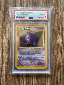 Pokémon fossil 1st edition slabs.
