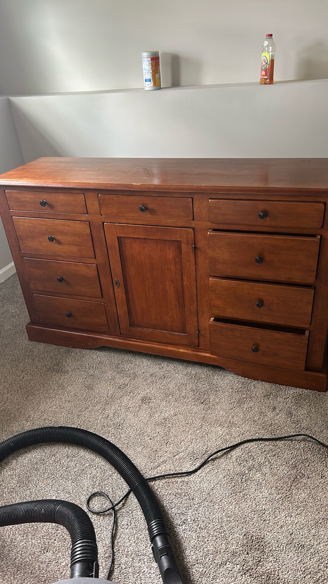 Dresser , Night Stand And Mirror