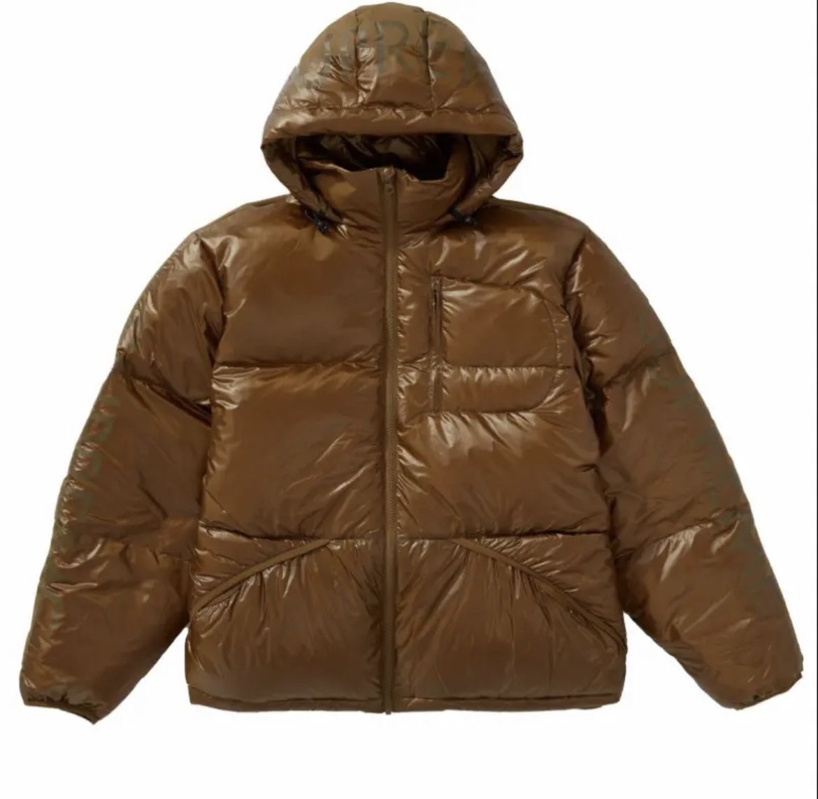 *NEW* Mens Large Supreme Featherweight Down Jacket FW21J24-BROWN