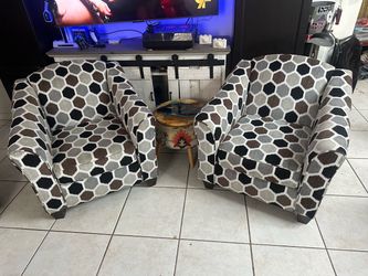 Pair of Upholstered Accent Chairs