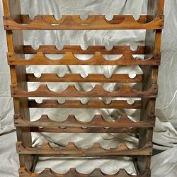 Solid Wood 30 Bottle Wine Rack