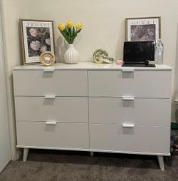 Six Drawer white dresser