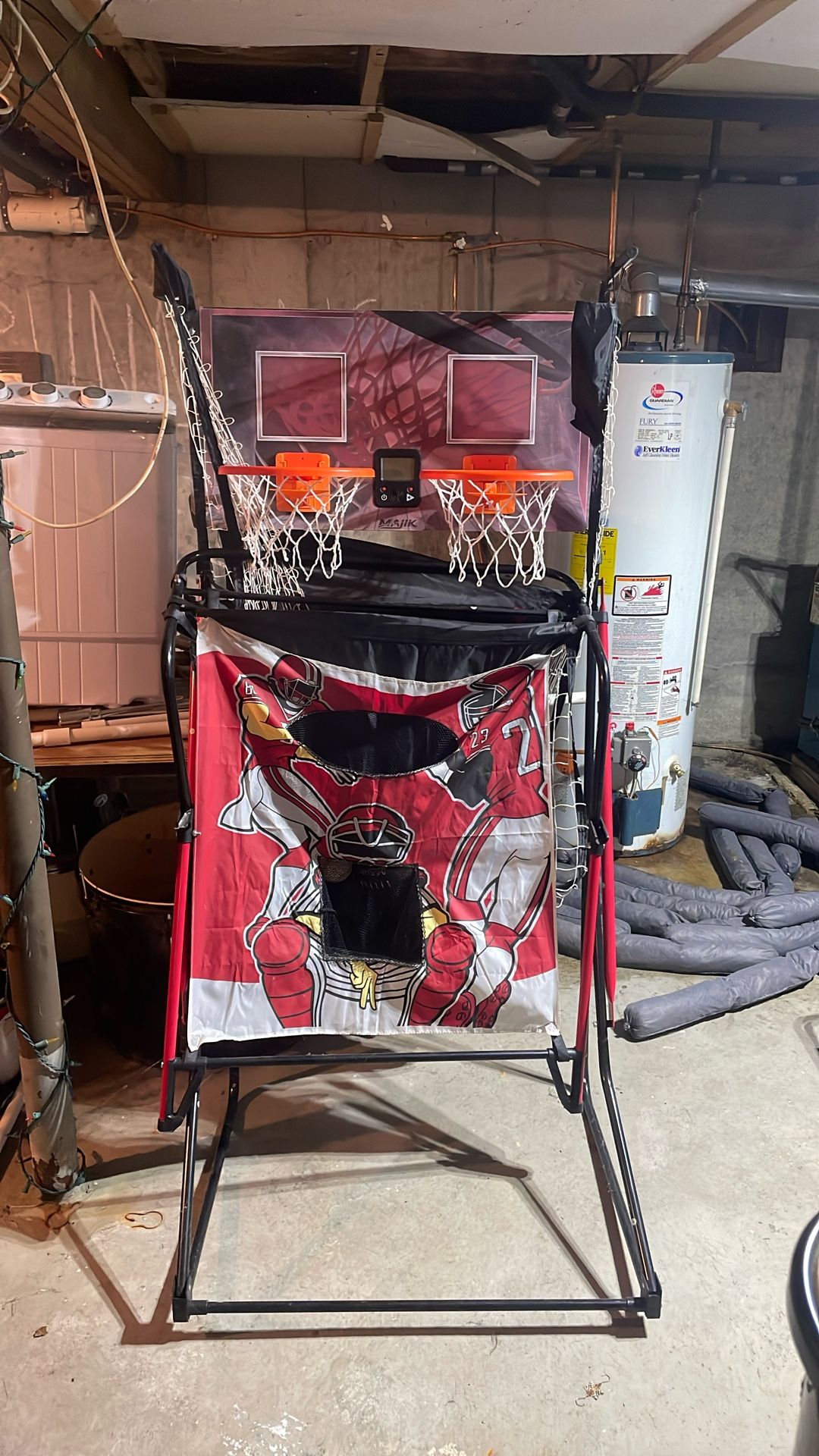 basketball/football/baseball and ski ball 