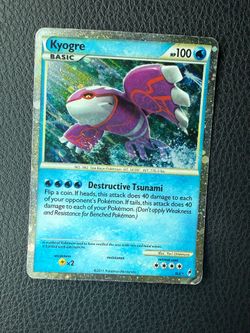 Kyogre #SL6 Call of Legends Holo Rare HP English 2011