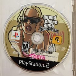 Sony PlayStation Ps2 Gta San Andreas