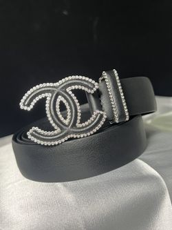 CHANEL LEATHER LOGO BELT