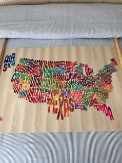 U.S.A Map Poster