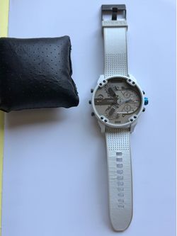 Diesel Mr. Daddy 2.0 White Silicone Watch Diesel