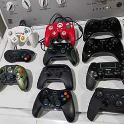 Selling all these controller. they are new,  except the red wii control... I have 3 used controller for ps2, if you want them...