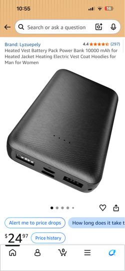 Lyzuepely 10000mAh Heated Vest Power Bank