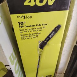 Ryobi 40 V  Cordless Pole Saw 10ft Tool Only Brand New